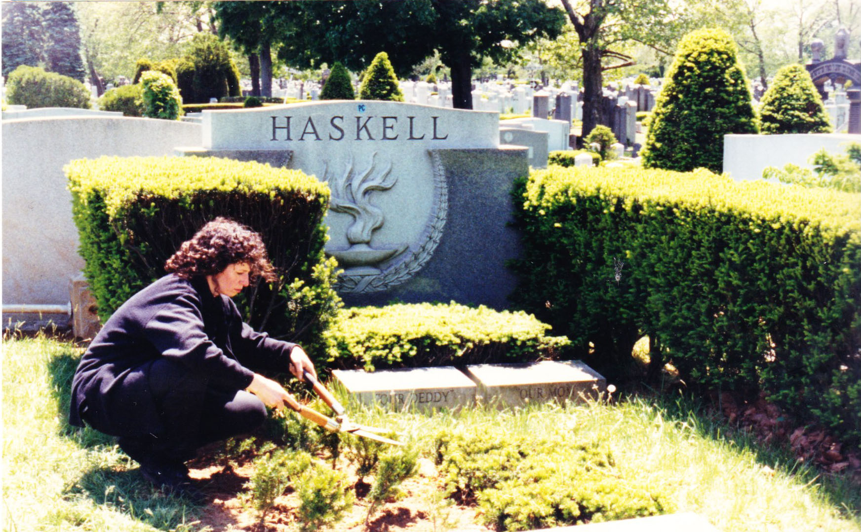 The Haskell family monument in the cemetery