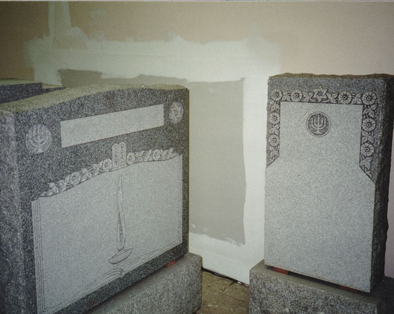 A gallery of work done by Hebrew Memorials